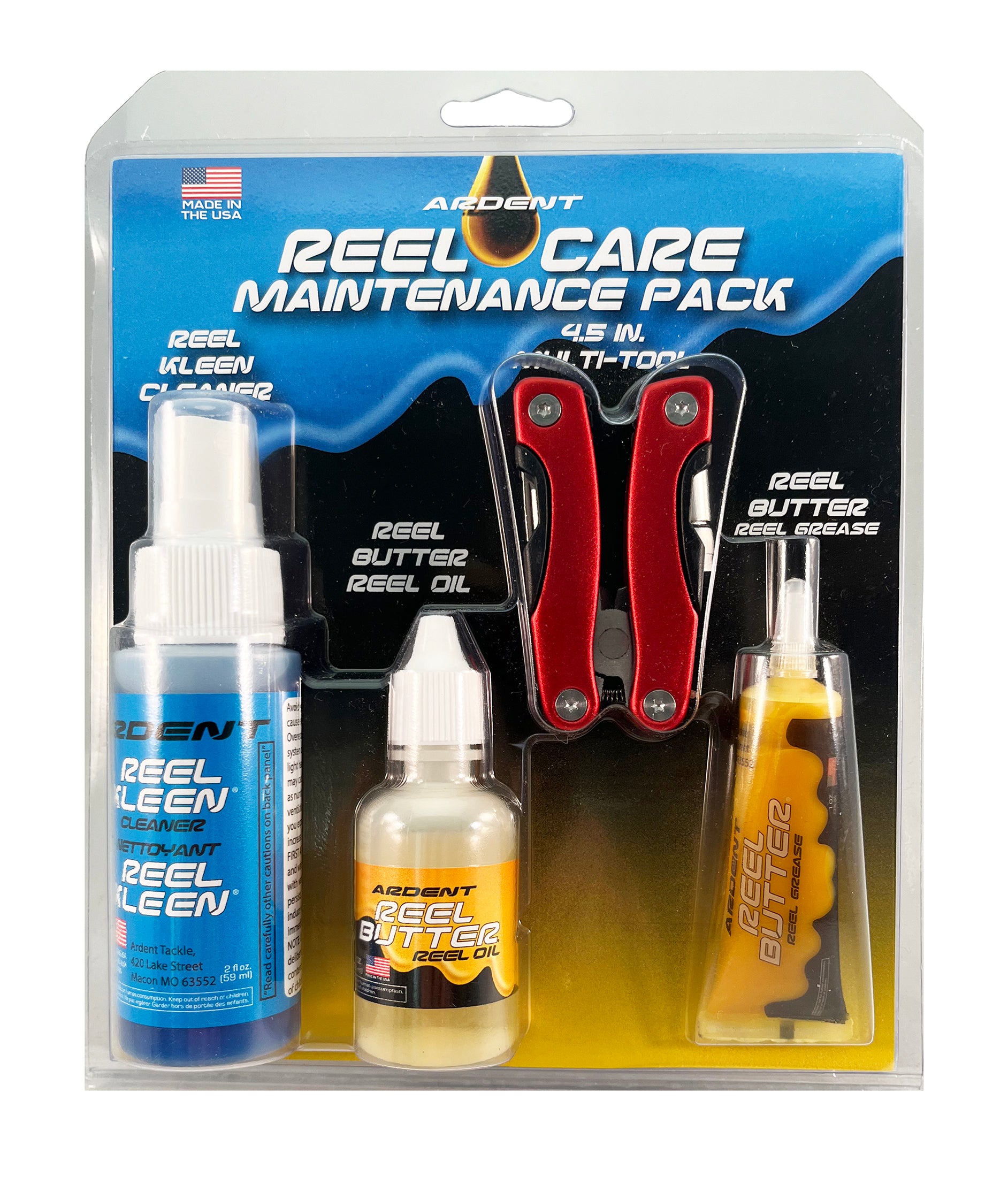 baitcast reel maintenance kit Ardent Tackle Reel Care Maintenance Pack