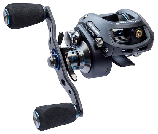 Black with blue APEX ELITE Baitcaster