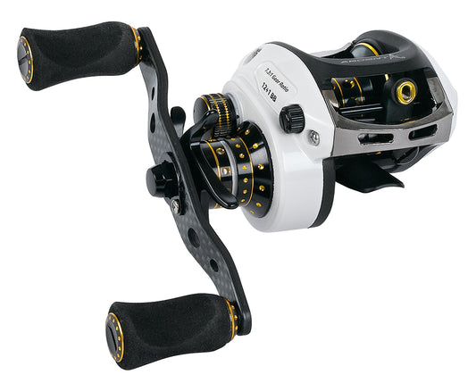 White and Black APEX GRAND BAITCASTER.