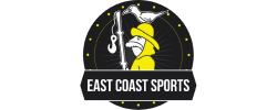 a logo of EAST COAST SPORTS, white text in image: EAST COAST SPORTS
