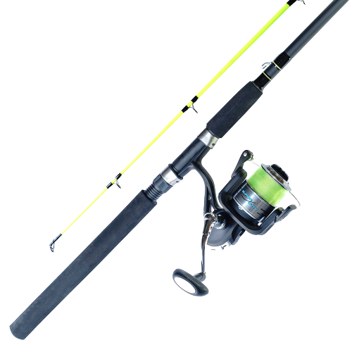 Black with yellow RODS-COMBO. SUPER DUTY SPINNING COMBO