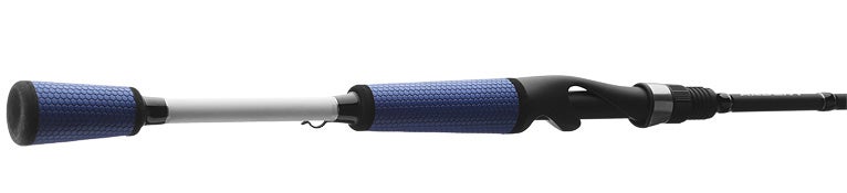 Black with white and blue TOURNAMENT PRO SPINNING RODS