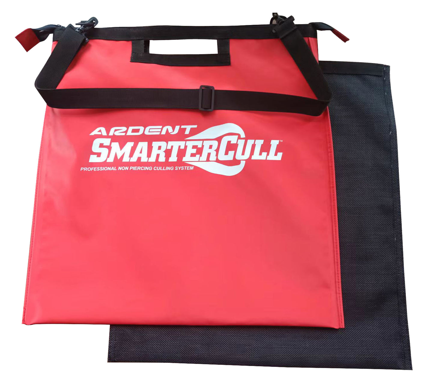 Red PREMIUM WEIGH-IN BAG with white letters. BAG text: ARDENT SMARTERCULL