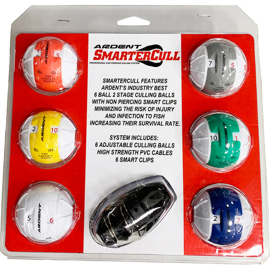 SMARTER CULL- 6-ball 2-stage culling balls with non-piercing Smart Clips.