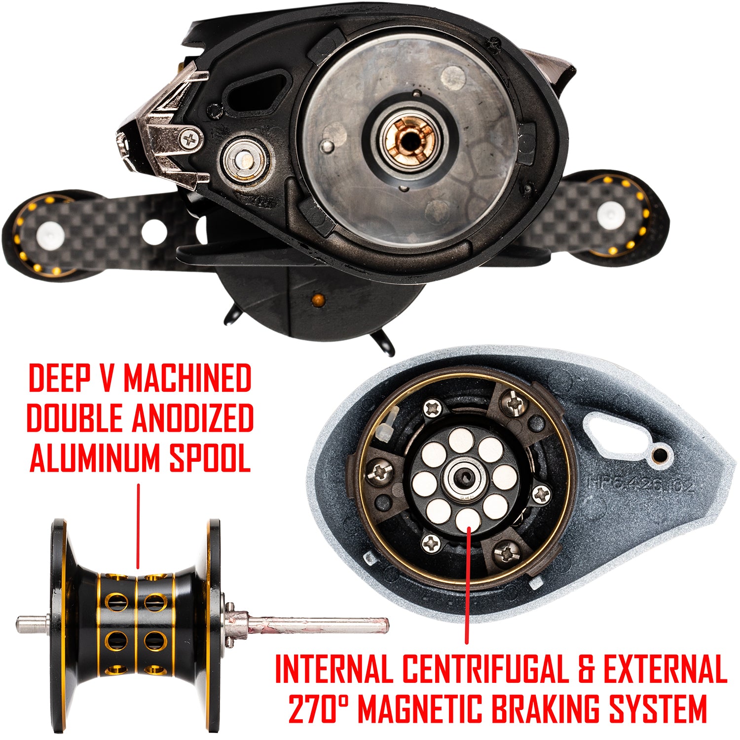 baitcast ardent fishing reels Ardent Apex Grand Fishing Reel 6.5:1 RH