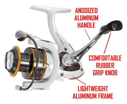 arrow 4000 double multiplying spinning fishing reel 80 yards Arrow Spinning Reel – Ardent Tackle