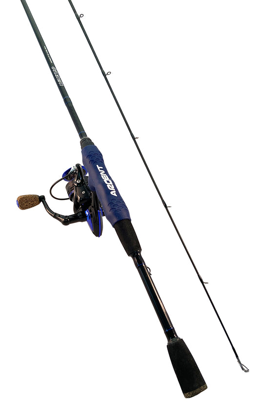 Fishing Rod-combo. Black and blue BIG WATER SALTWATER COMFORT GRIP COMBO