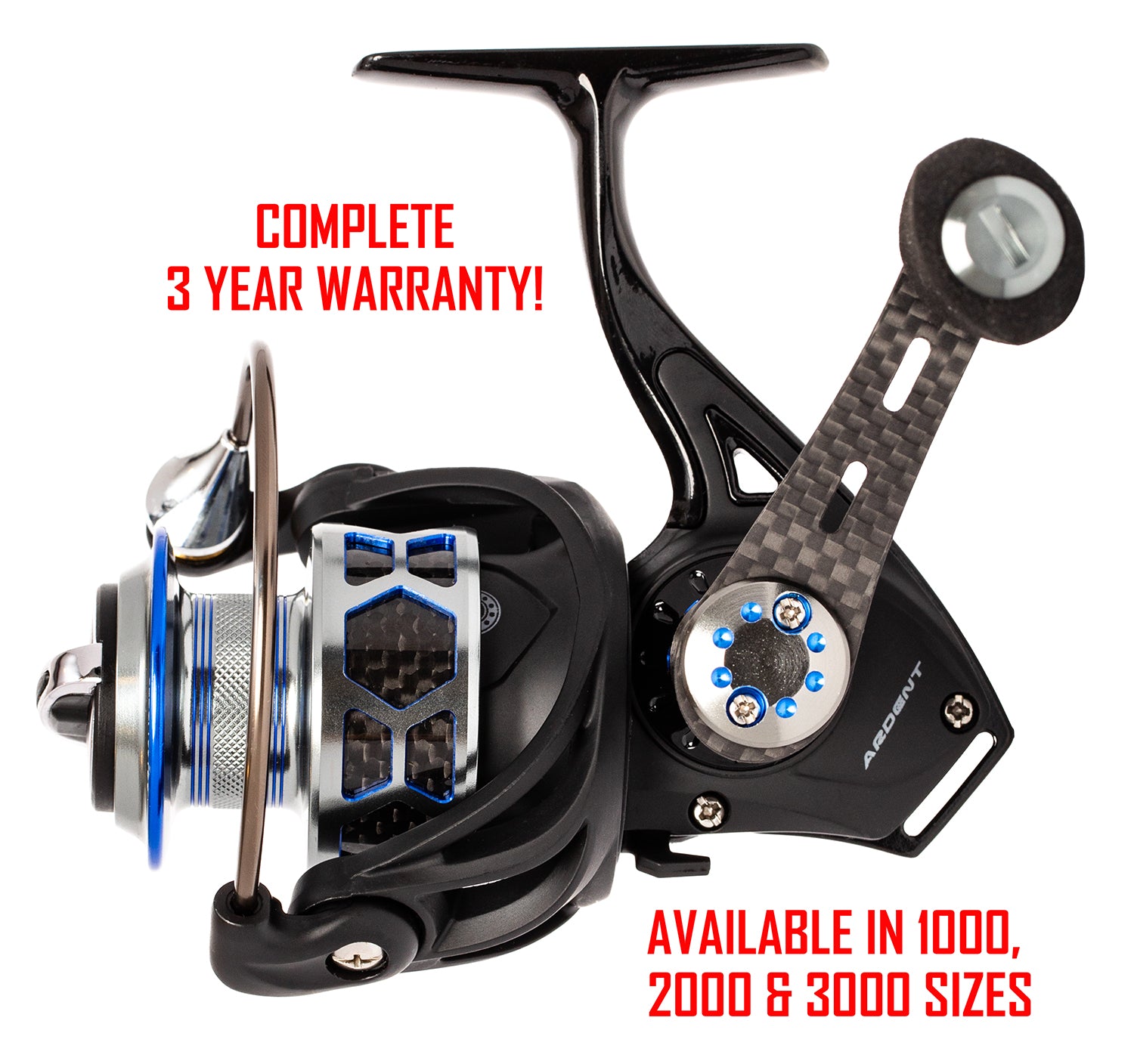 ardent finesse spinning combo Super Duty 7ft6in MH Rod -5000 Reel cold forged 6061 T6 aluminum spool equipped with a braid band to allow you to tie braided line to the spool without line slippage Comfort Grip Combo - Primo