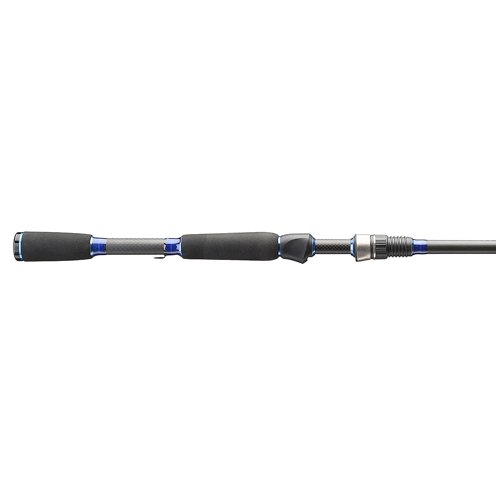 a Black and blue EDGE SPINNING RODS