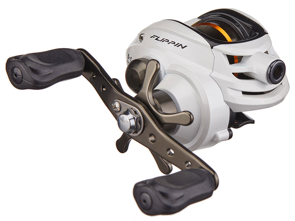 baitcast reels with flipping switch KastKing MegaJaws Elite Baitcasting Reels, 7.2:1 Gear Ratio, Left Handed, Black Violet, Shallow Spool, No Switch, Baitcasting An aluminum 90mm bent handle is furnished with co Flipping Switch Daiwa Flipping Reel